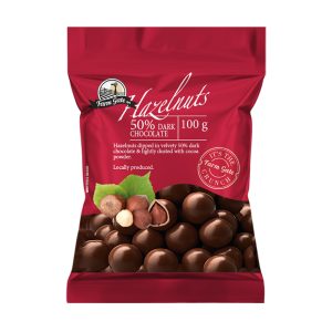 Dark Chocolate Coated Hazel Nuts 100g