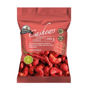 Tangy Chilli Flavoured Cashew Nuts 100g